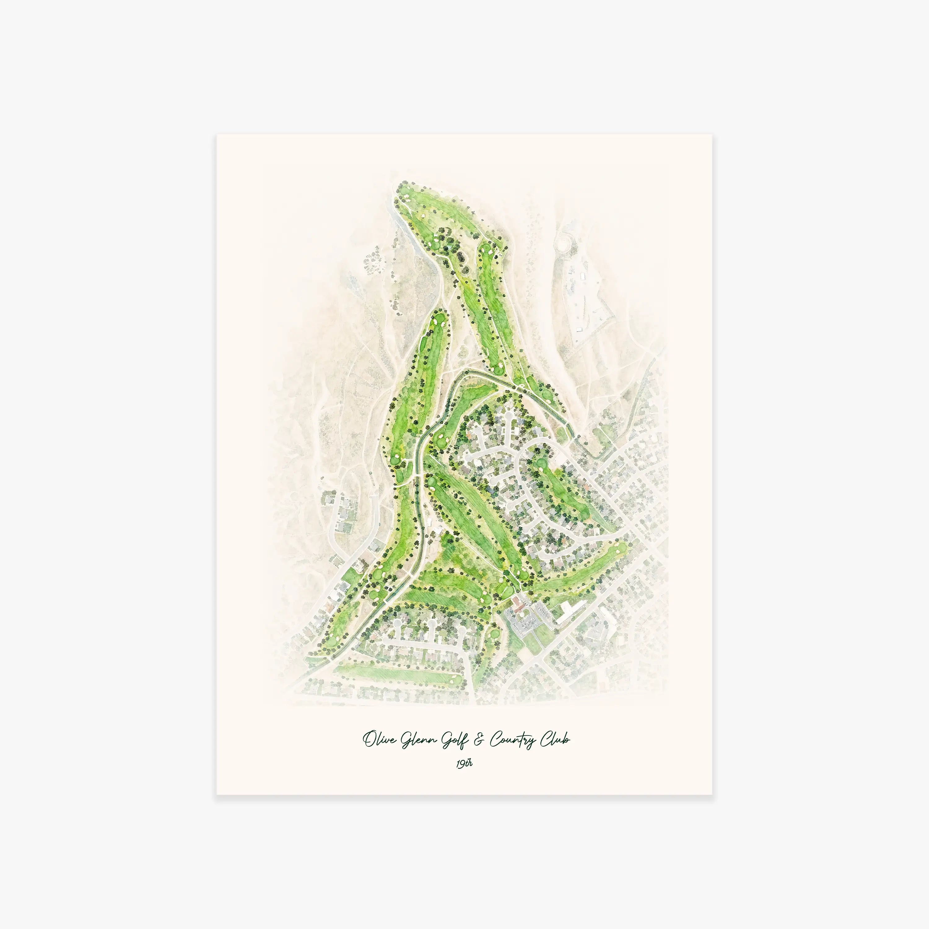 Olive Glenn Golf & Country Club printed artwork
