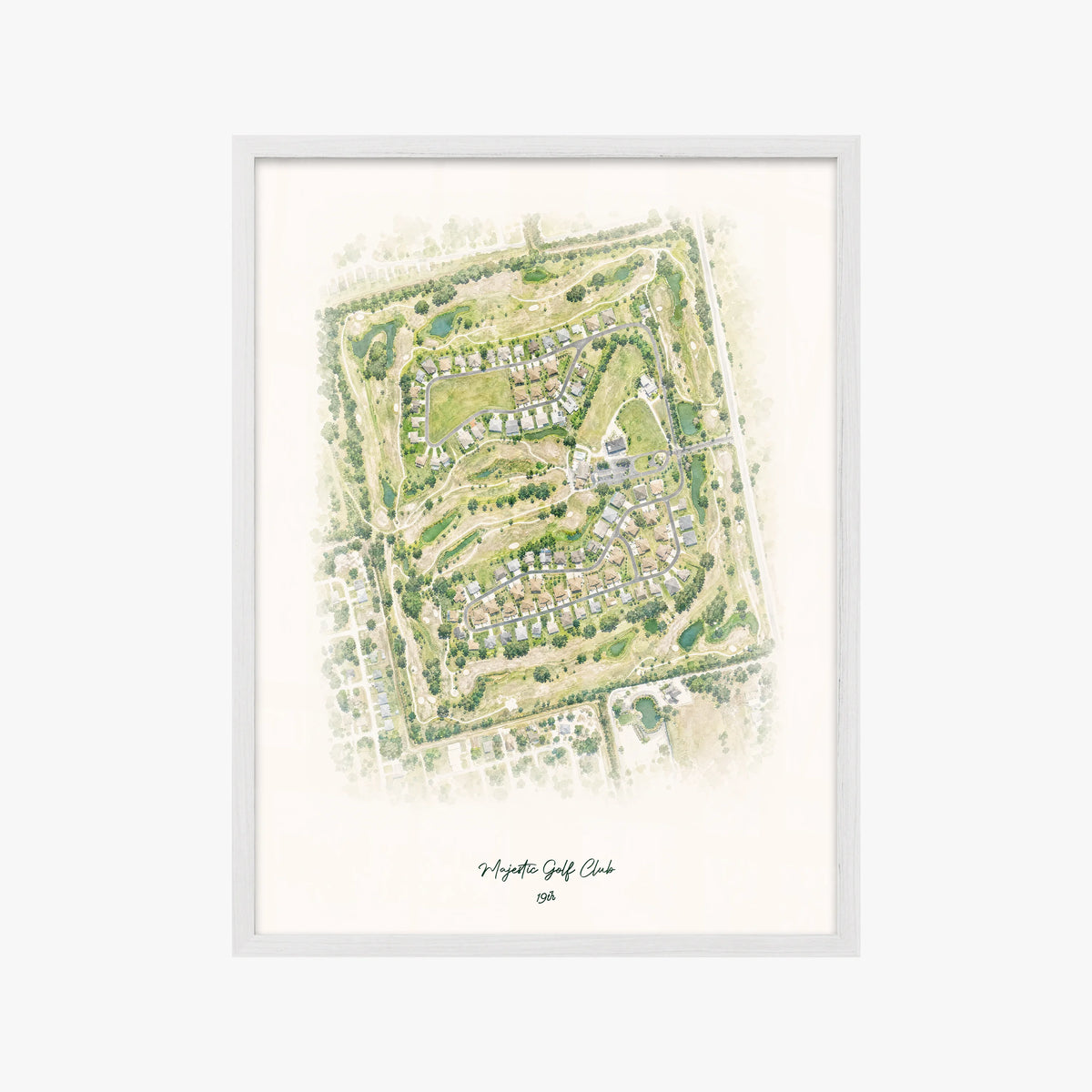 Majestic Golf Club white frame