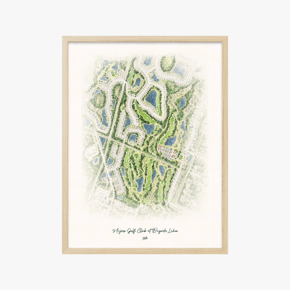 Majors Golf Club at Bayside Lakes wood frame