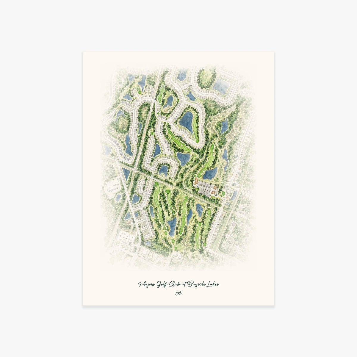 Majors Golf Club at Bayside Lakes printed artwork