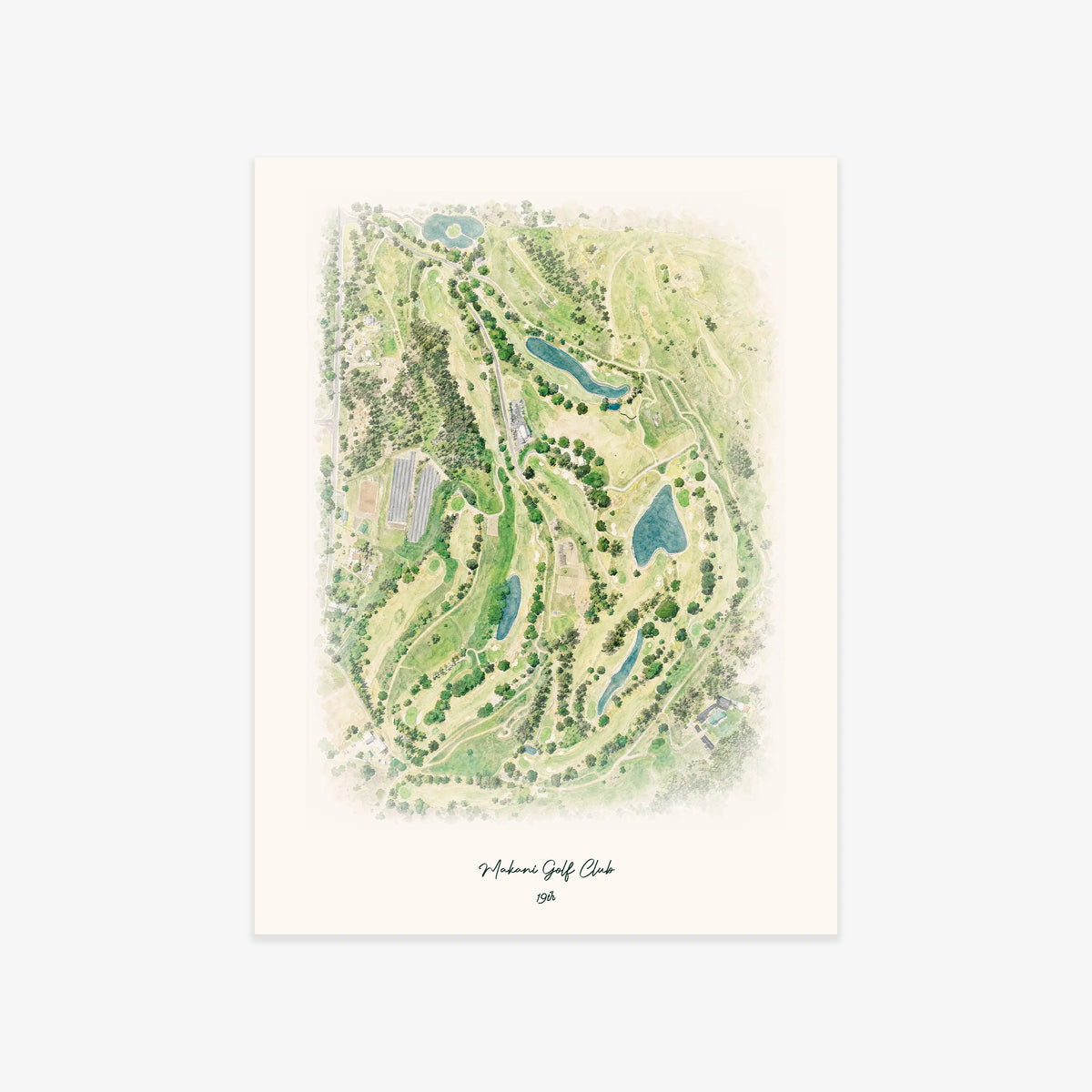Makani Golf Club printed artwork