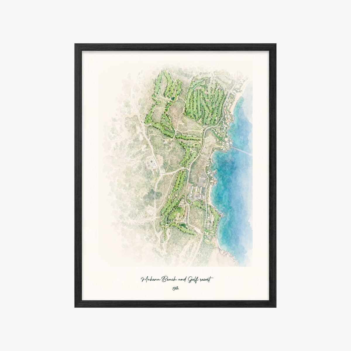Makena Beach and Golf resort black frame