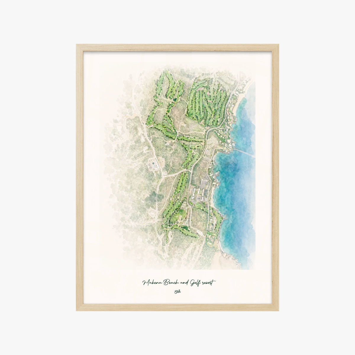 Makena Beach and Golf resort wood frame
