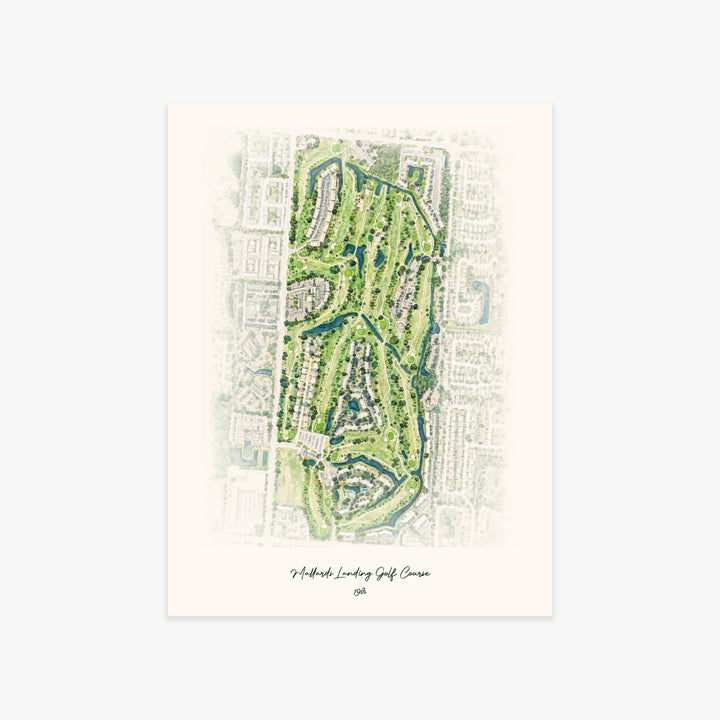 Mallards Landing Golf Course printed artwork
