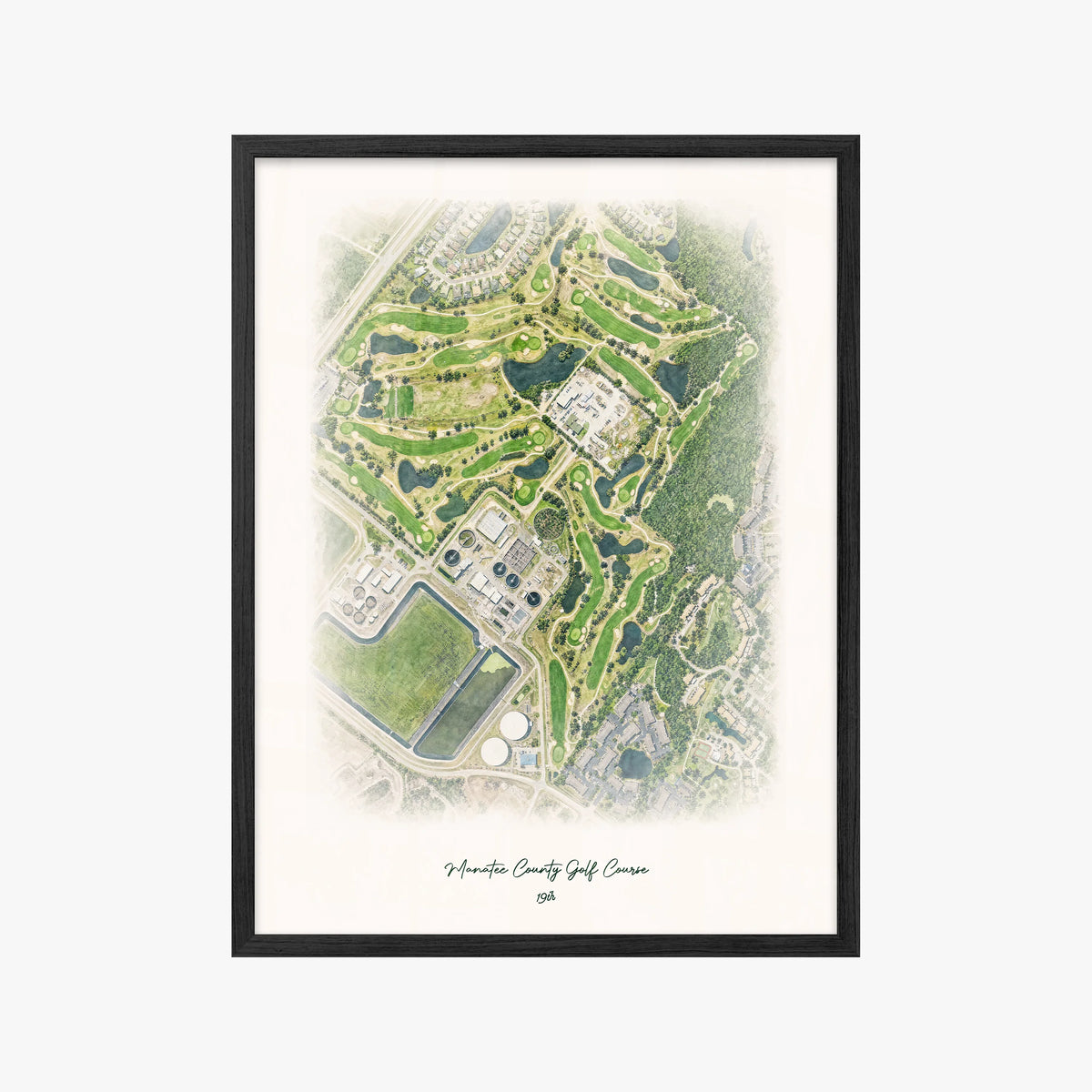 Manatee County Golf Course black frame