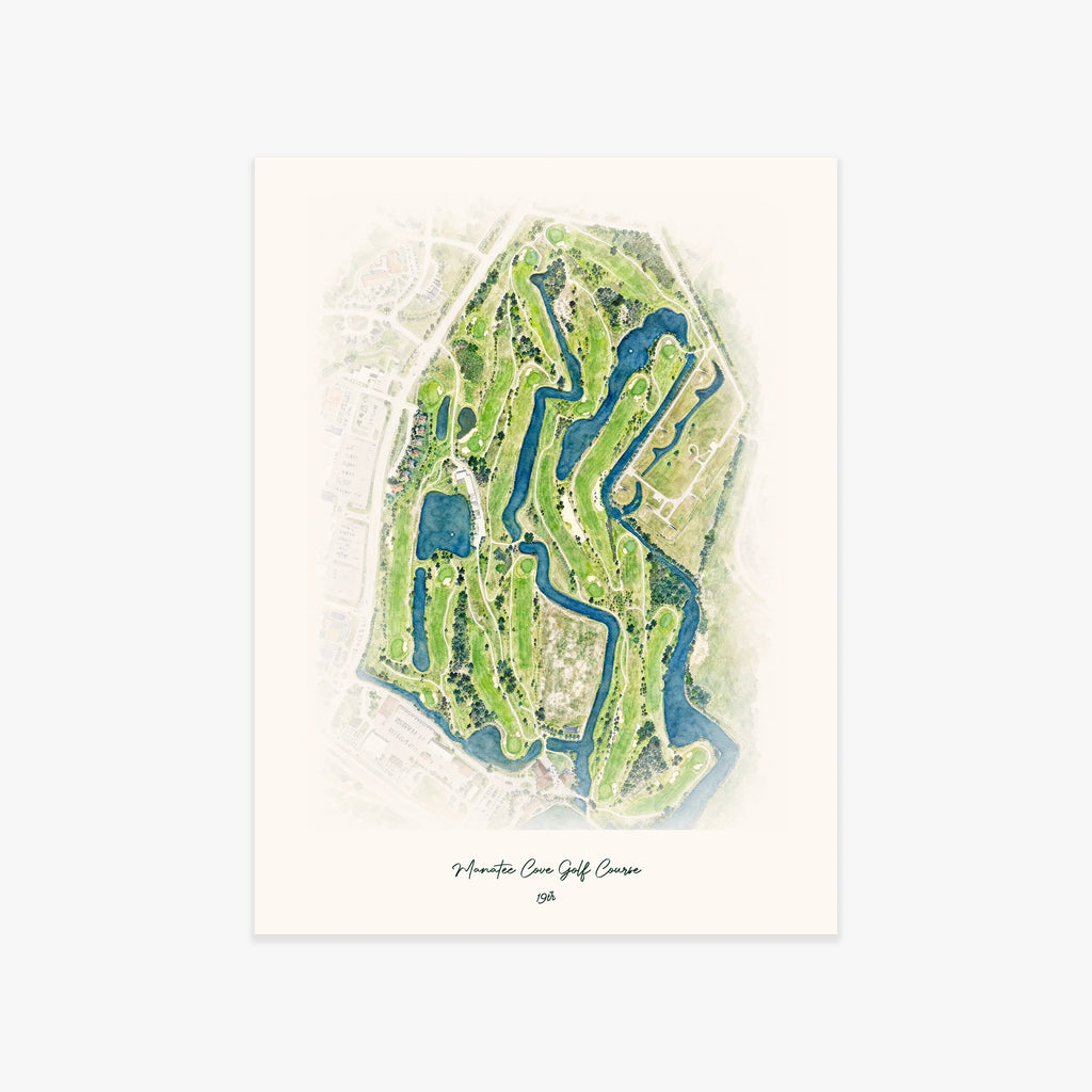 Manatee Cove Golf Course printed artwork