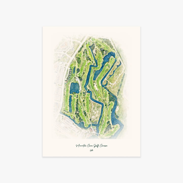 Manatee Cove Golf Course printed artwork