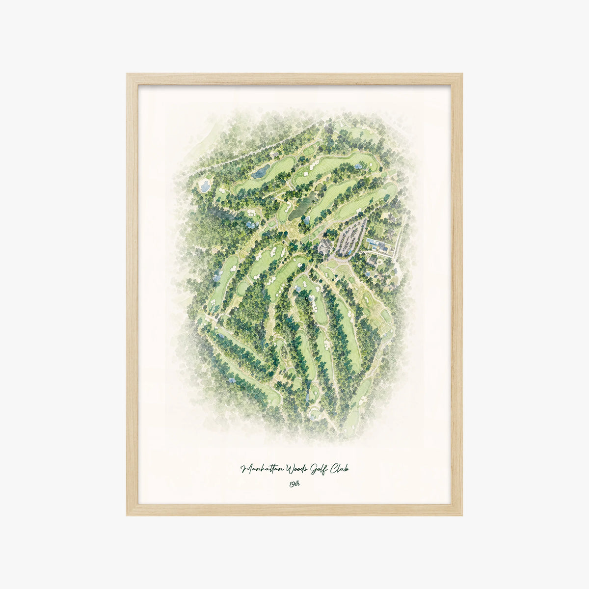 Manhattan Woods Golf Club wood frame