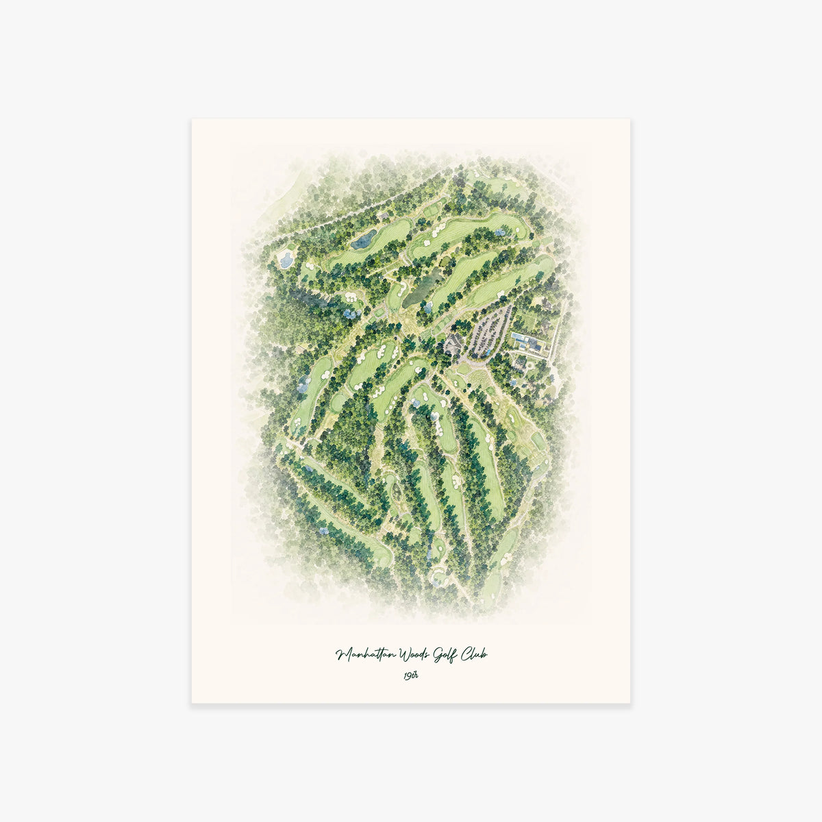 Manhattan Woods Golf Club printed artwork