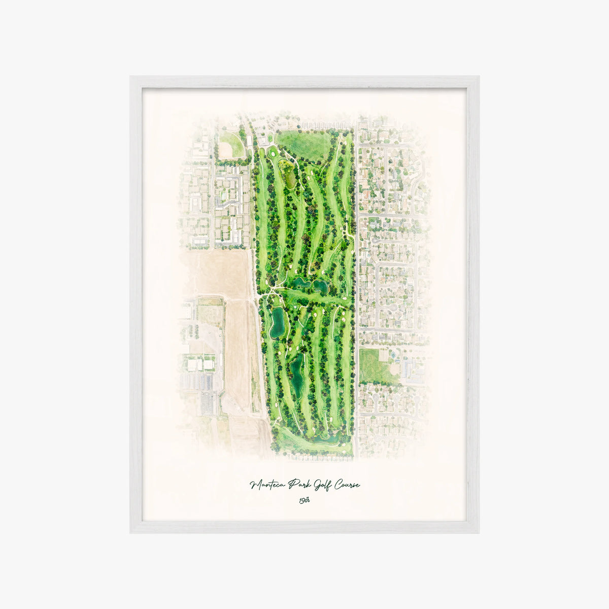 Manteca Park Golf Course white frame