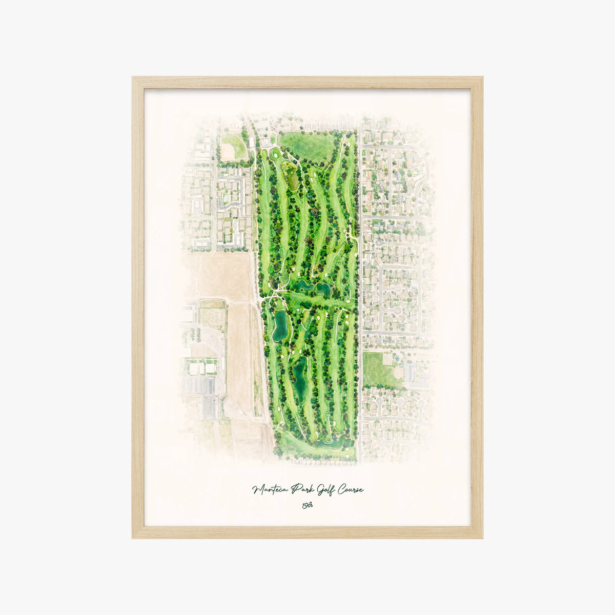 Manteca Park Golf Course wood frame