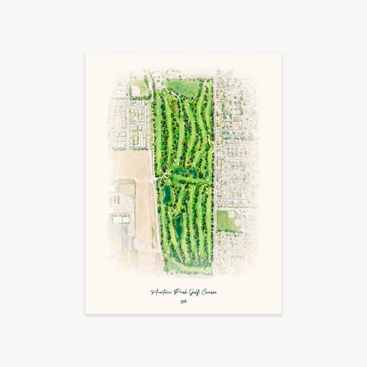 Manteca Park Golf Course printed artwork