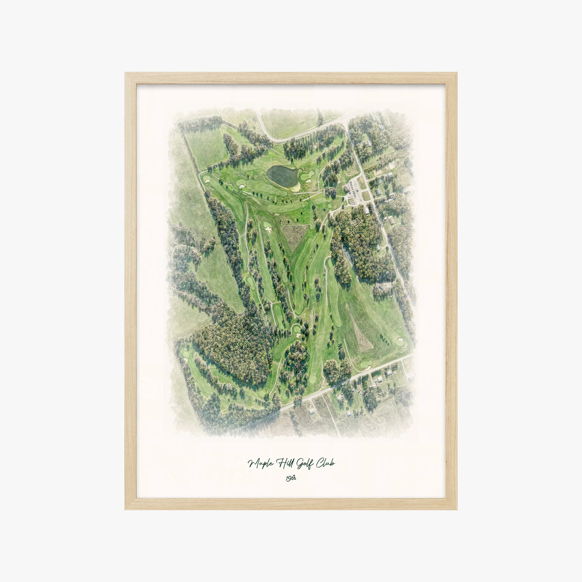 Maple Hill Golf Club wood frame