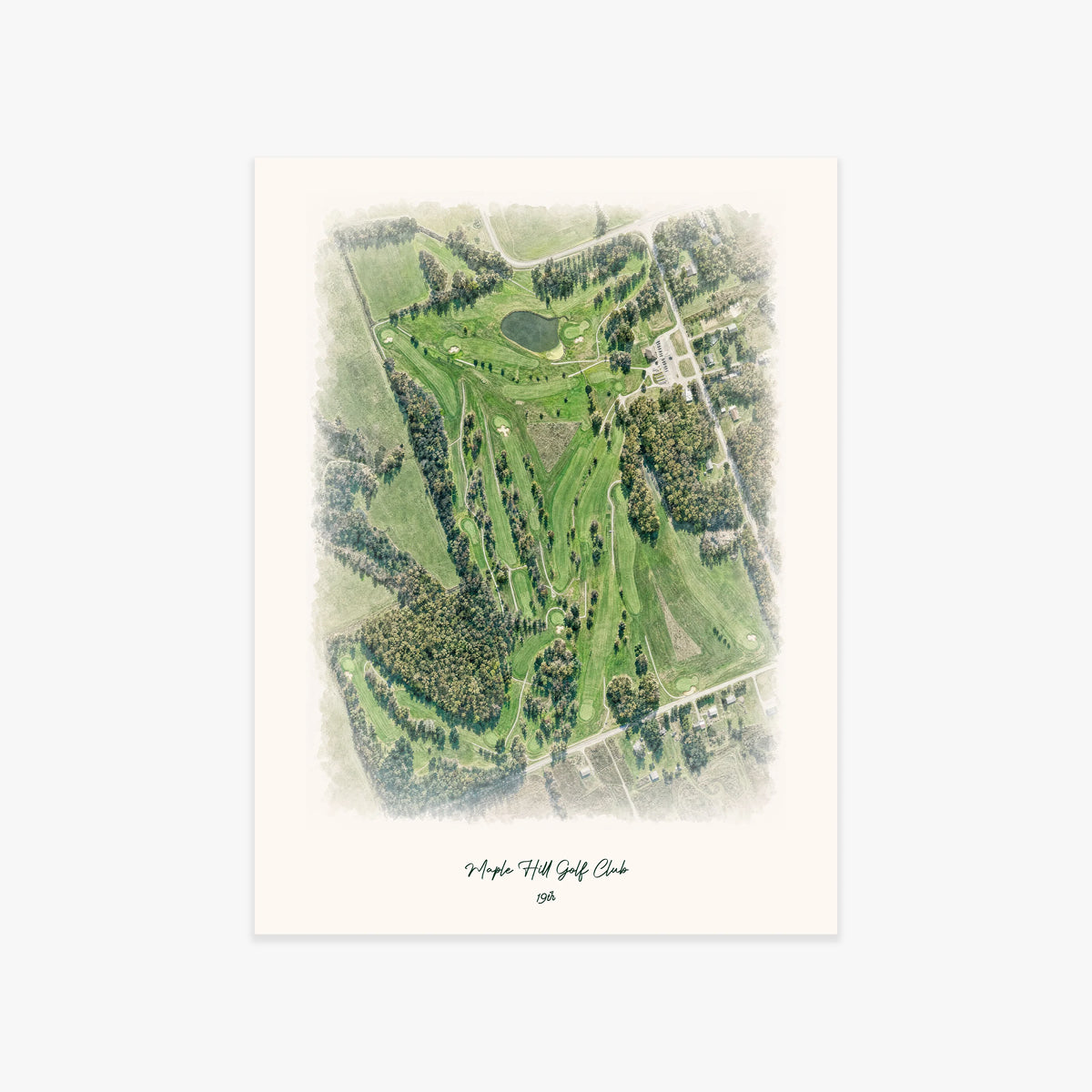 Maple Hill Golf Club printed artwork