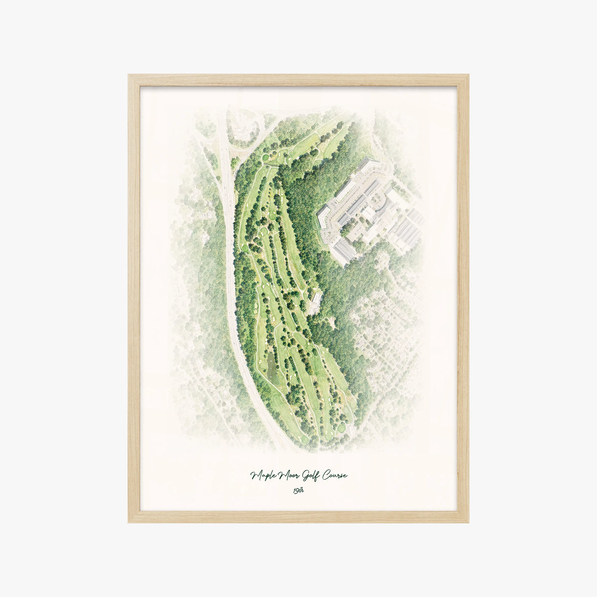 Maple Moor Golf Course wood frame