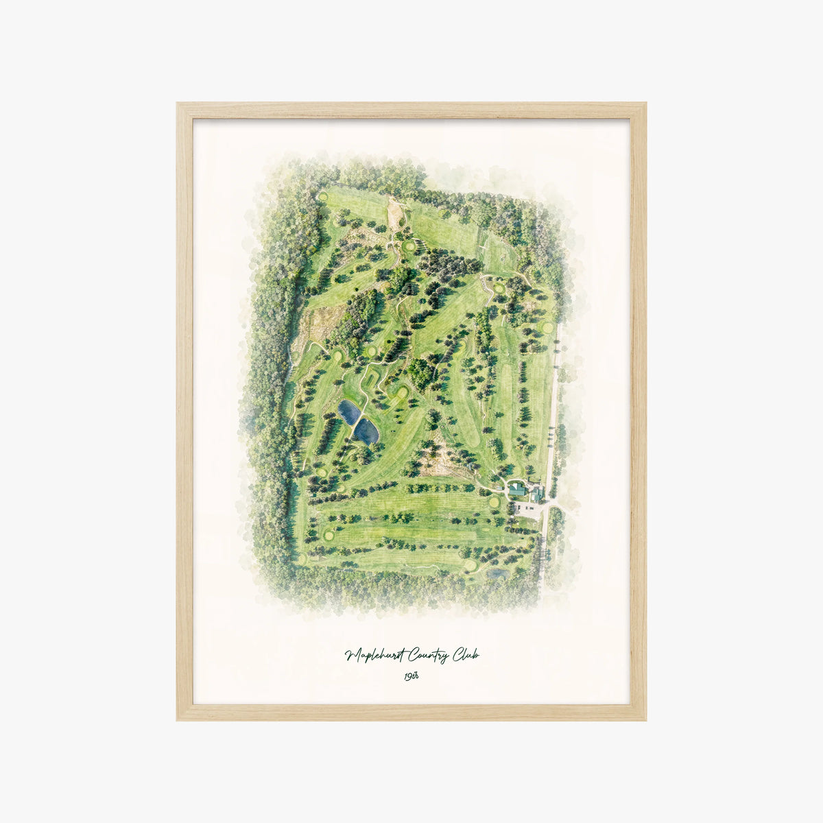 Maplehurst Country Club wood frame