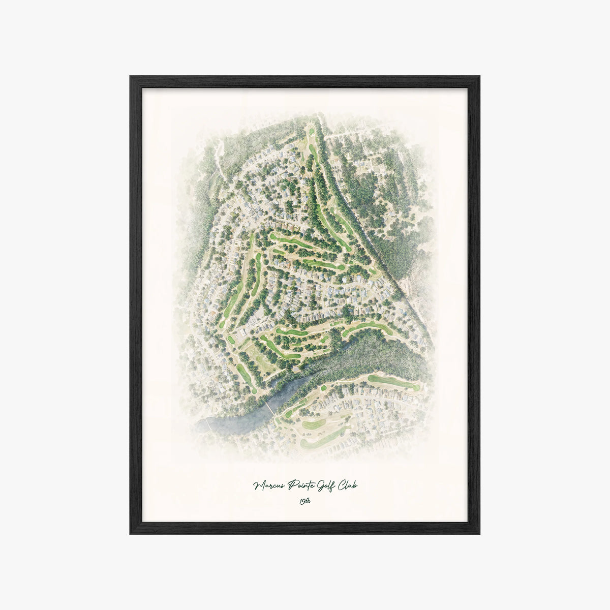 Marcus Pointe Golf Club black frame