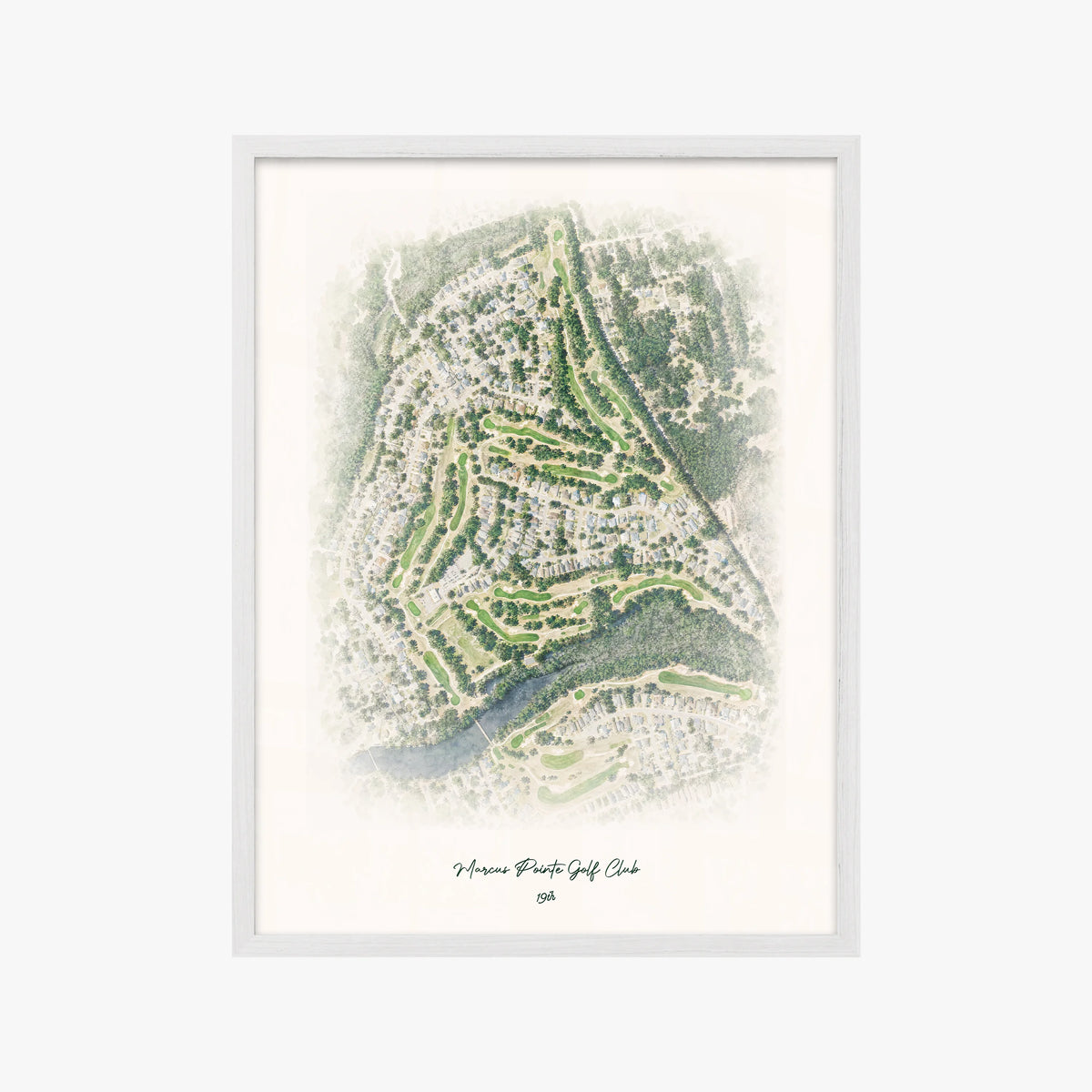 Marcus Pointe Golf Club white frame