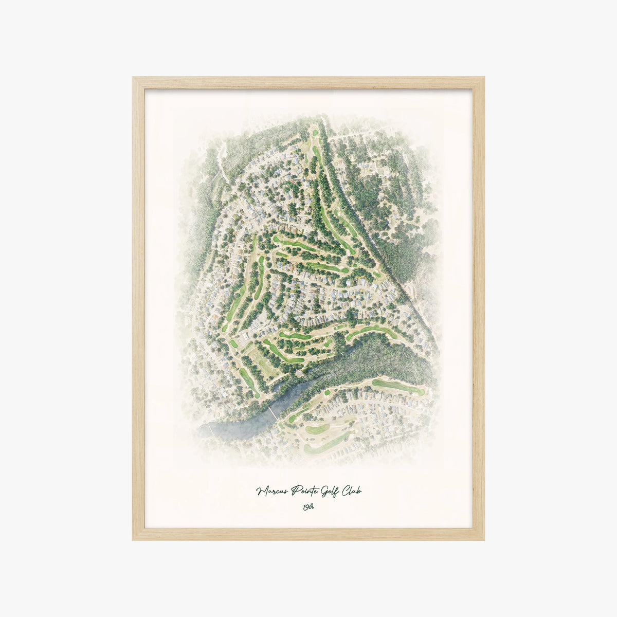 Marcus Pointe Golf Club wood frame