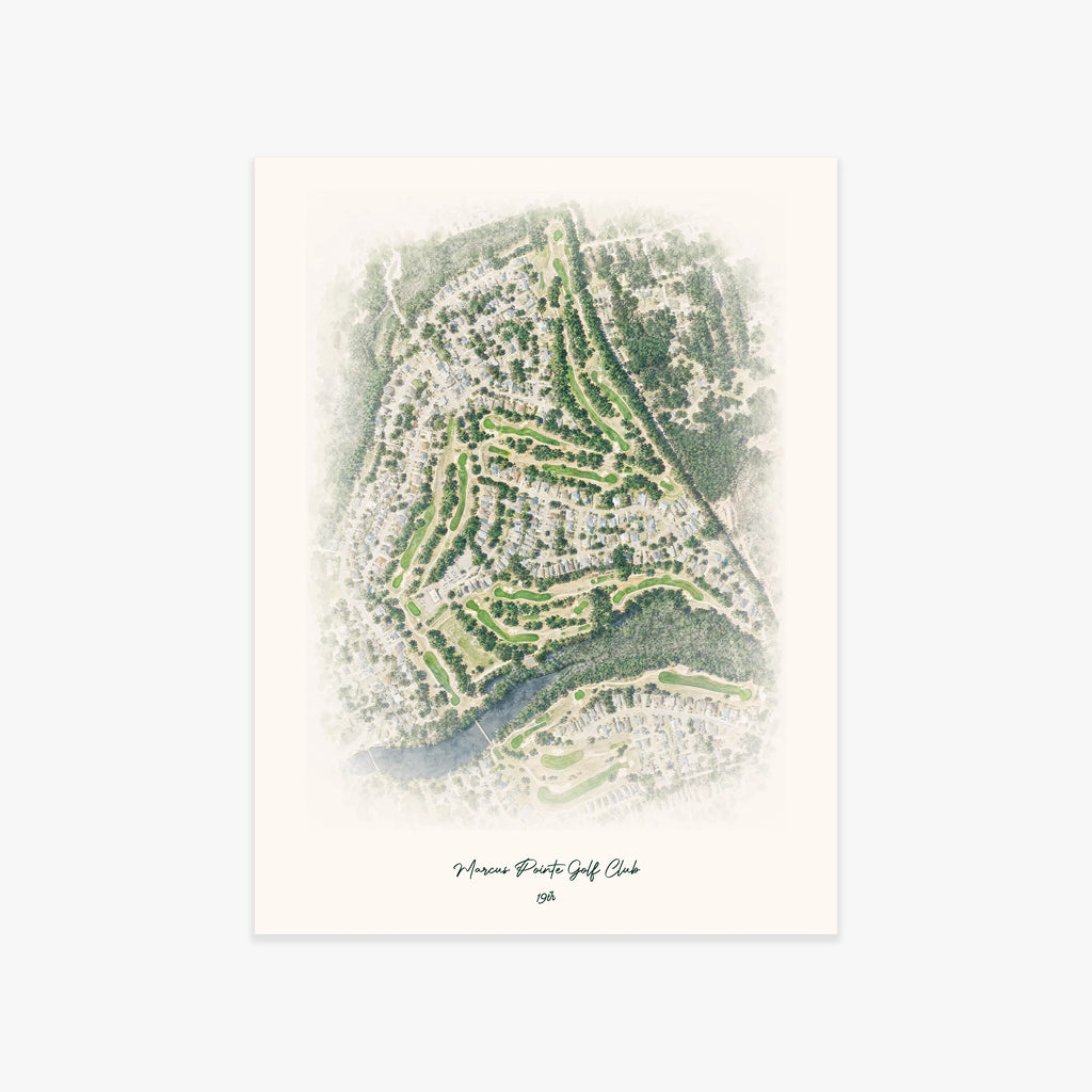 Marcus Pointe Golf Club printed artwork