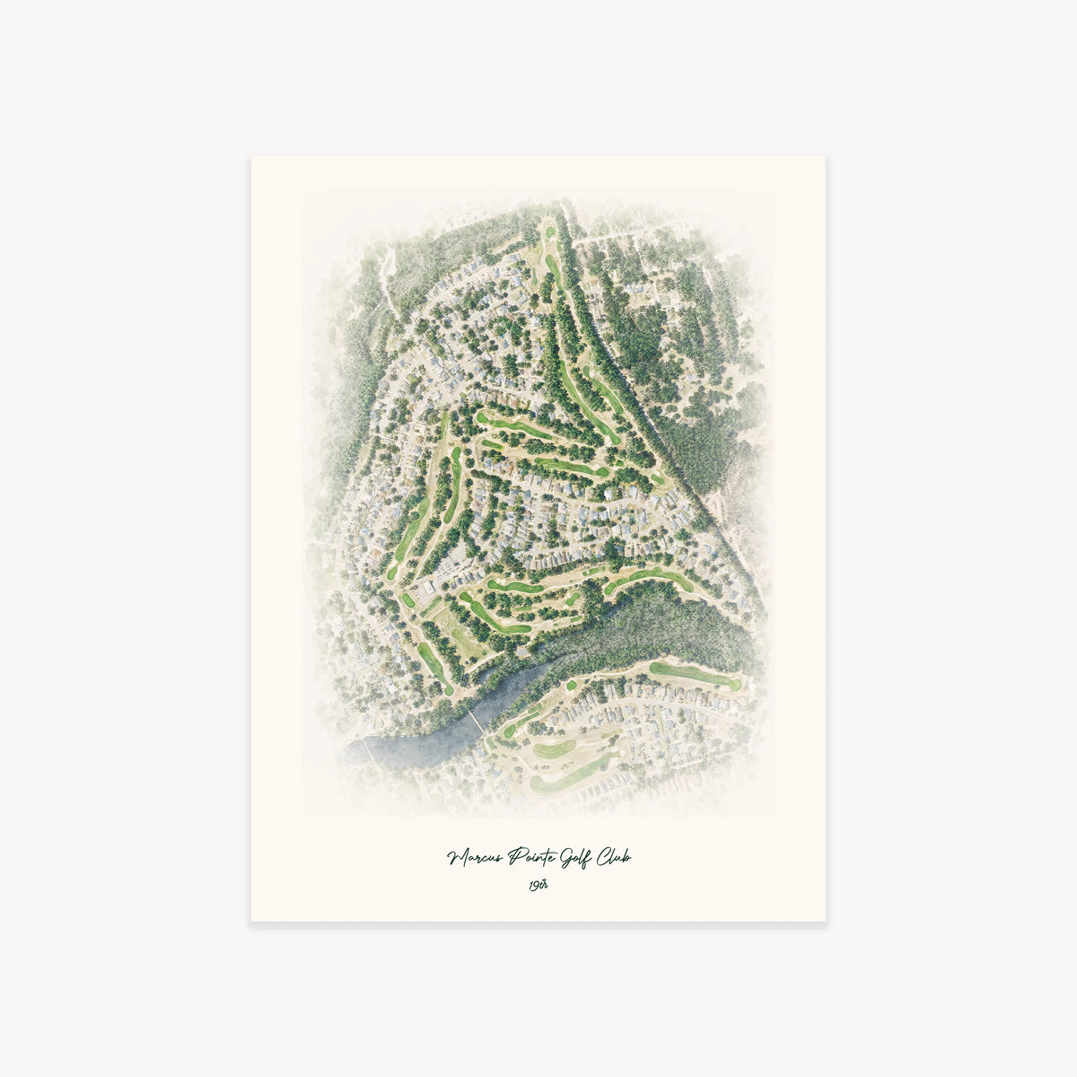 Marcus Pointe Golf Club printed artwork