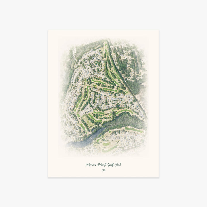Marcus Pointe Golf Club printed artwork