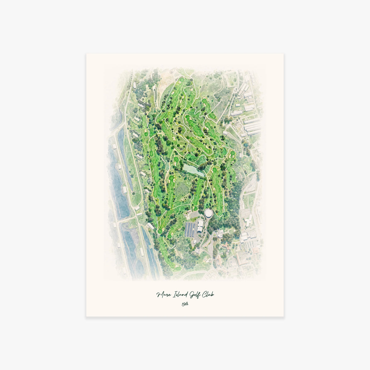 Mare Island Golf Club printed artwork