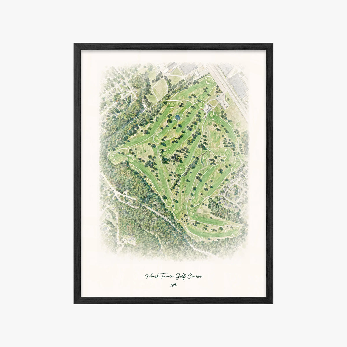 Mark Twain Golf Course black frame