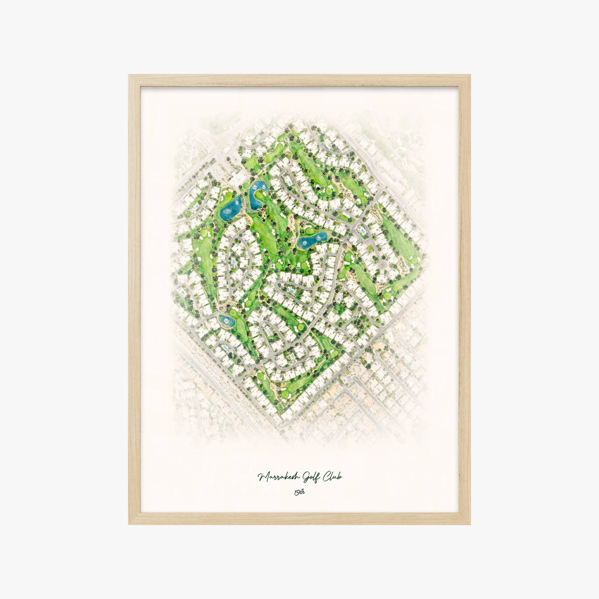 Marrakesh Golf Club wood frame