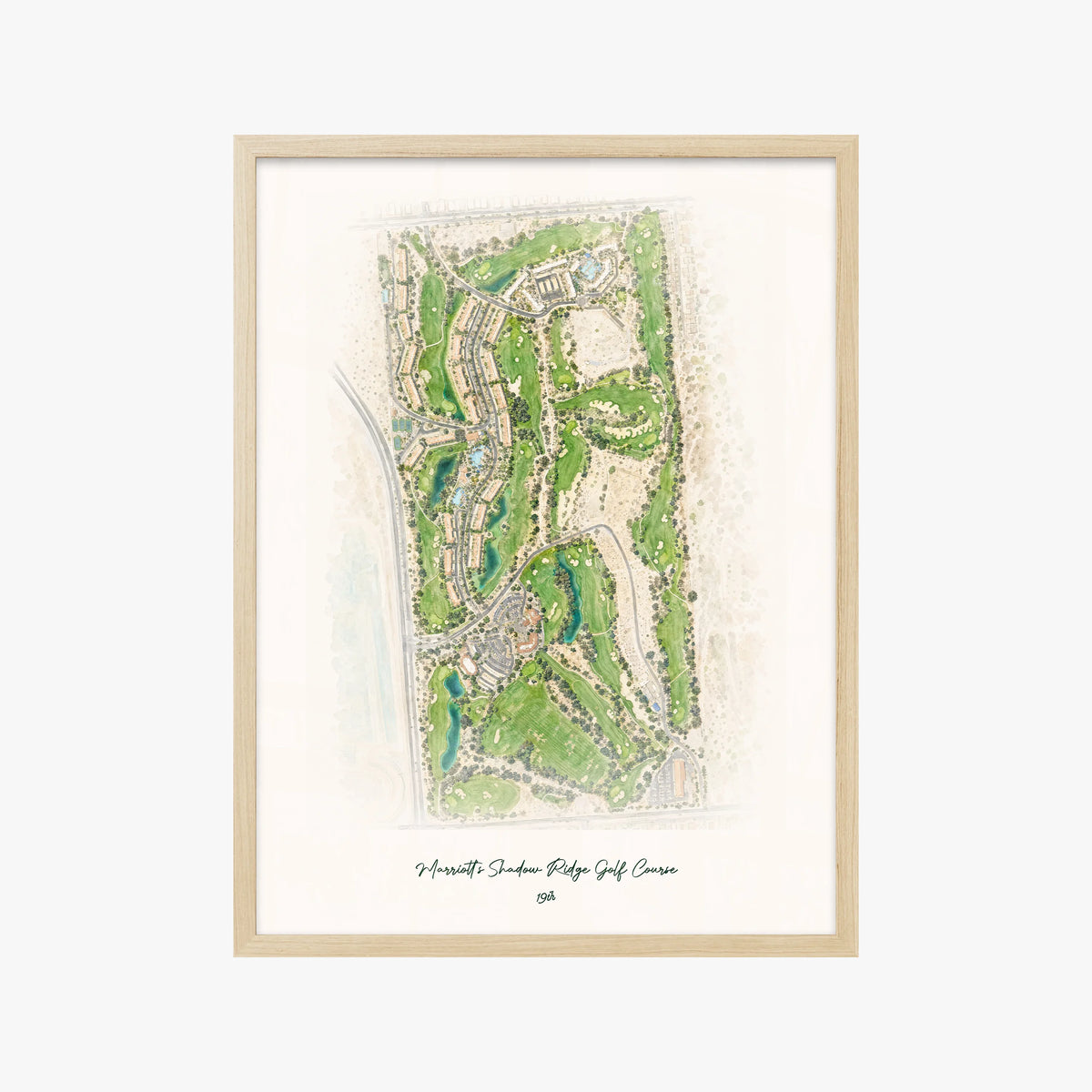 Marriott's Shadow Ridge Golf Course wood frame