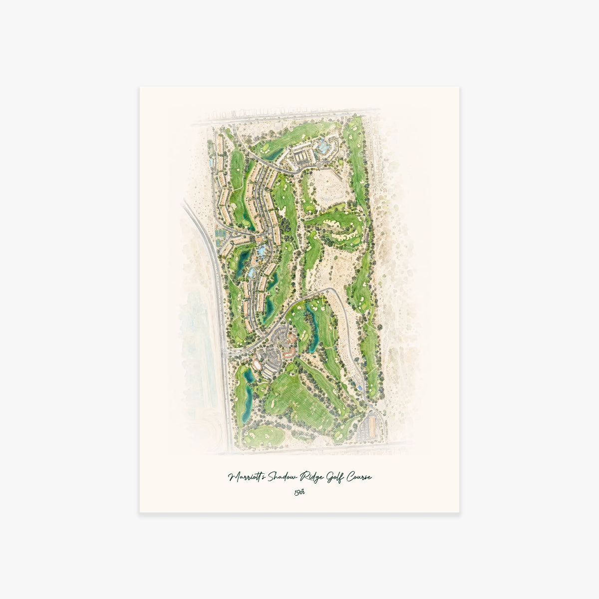Marriott's Shadow Ridge Golf Course printed artwork