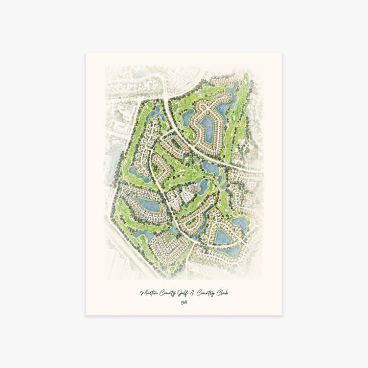 Martin County Golf & Country Club printed artwork