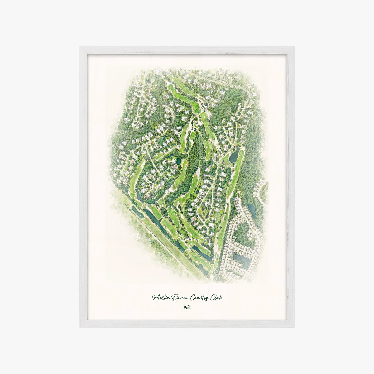 Martin Downs Country Club white frame