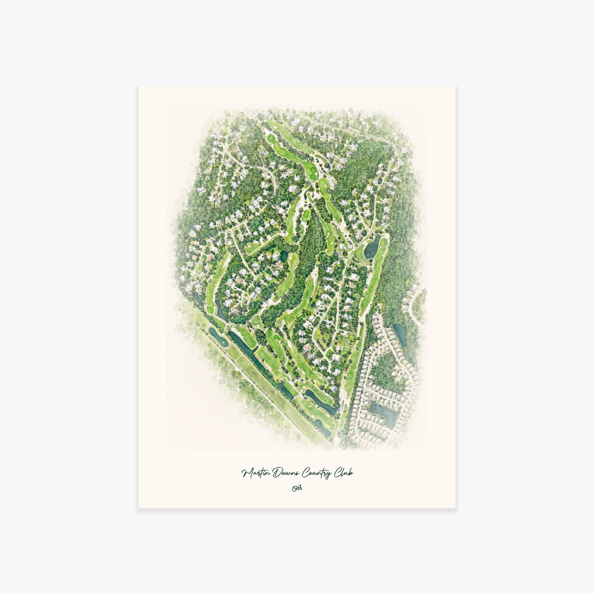 Martin Downs Country Club printed artwork