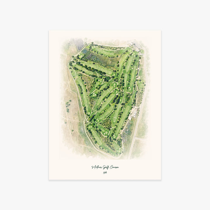 Mather Golf Course printed artwork