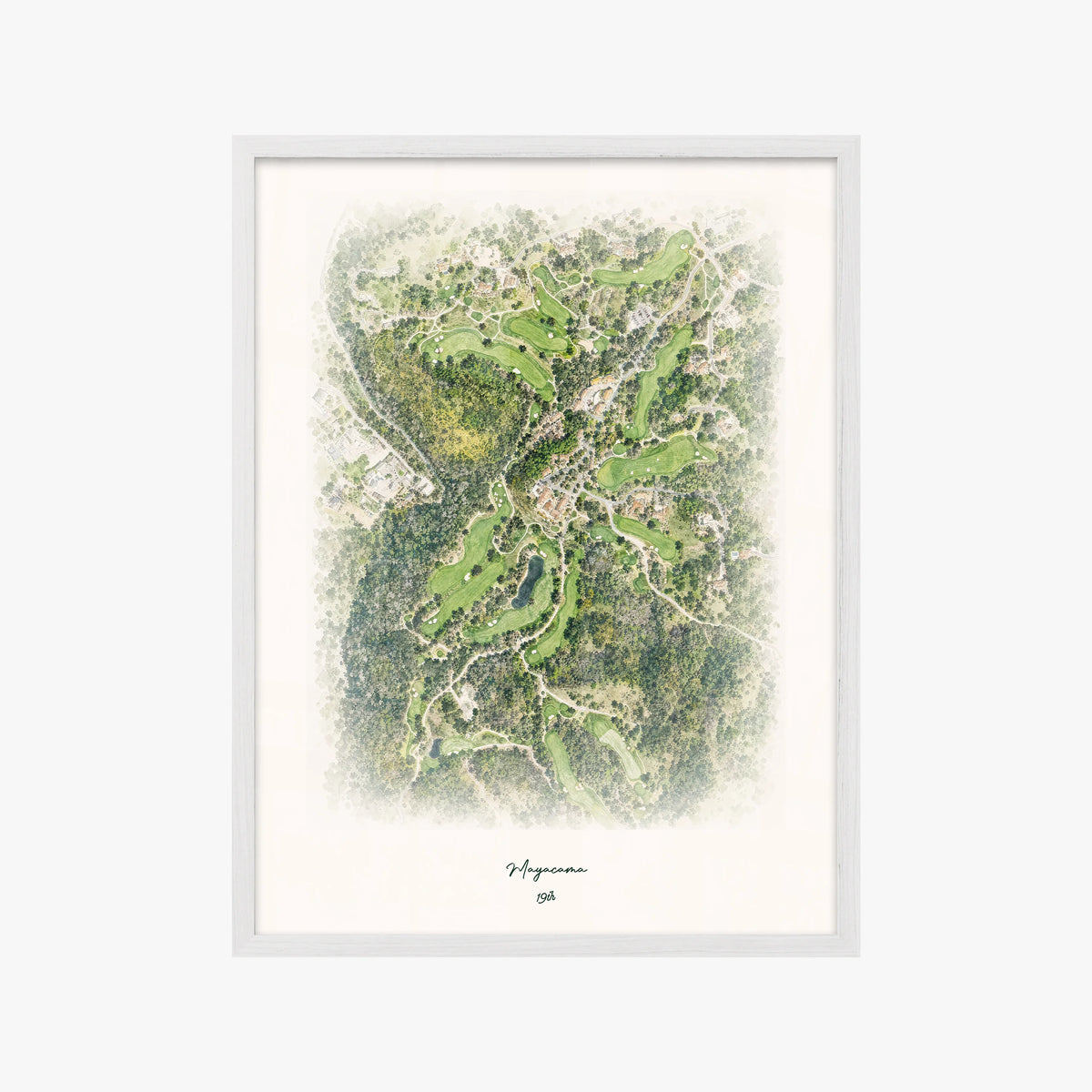 Mayacama white frame