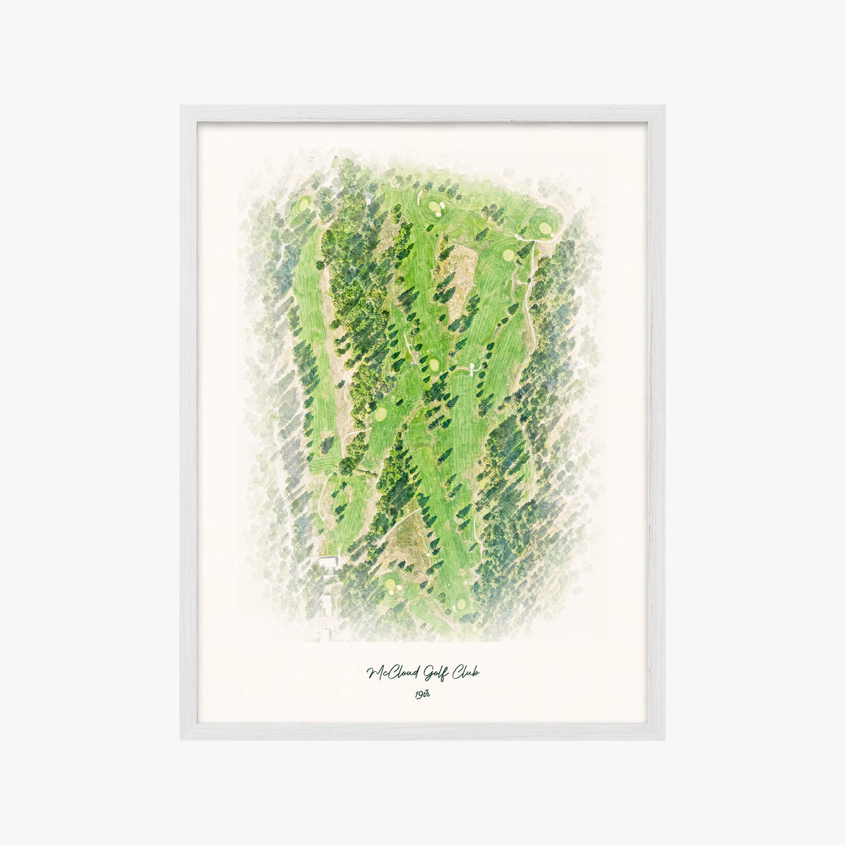 McCloud Golf Club white frame