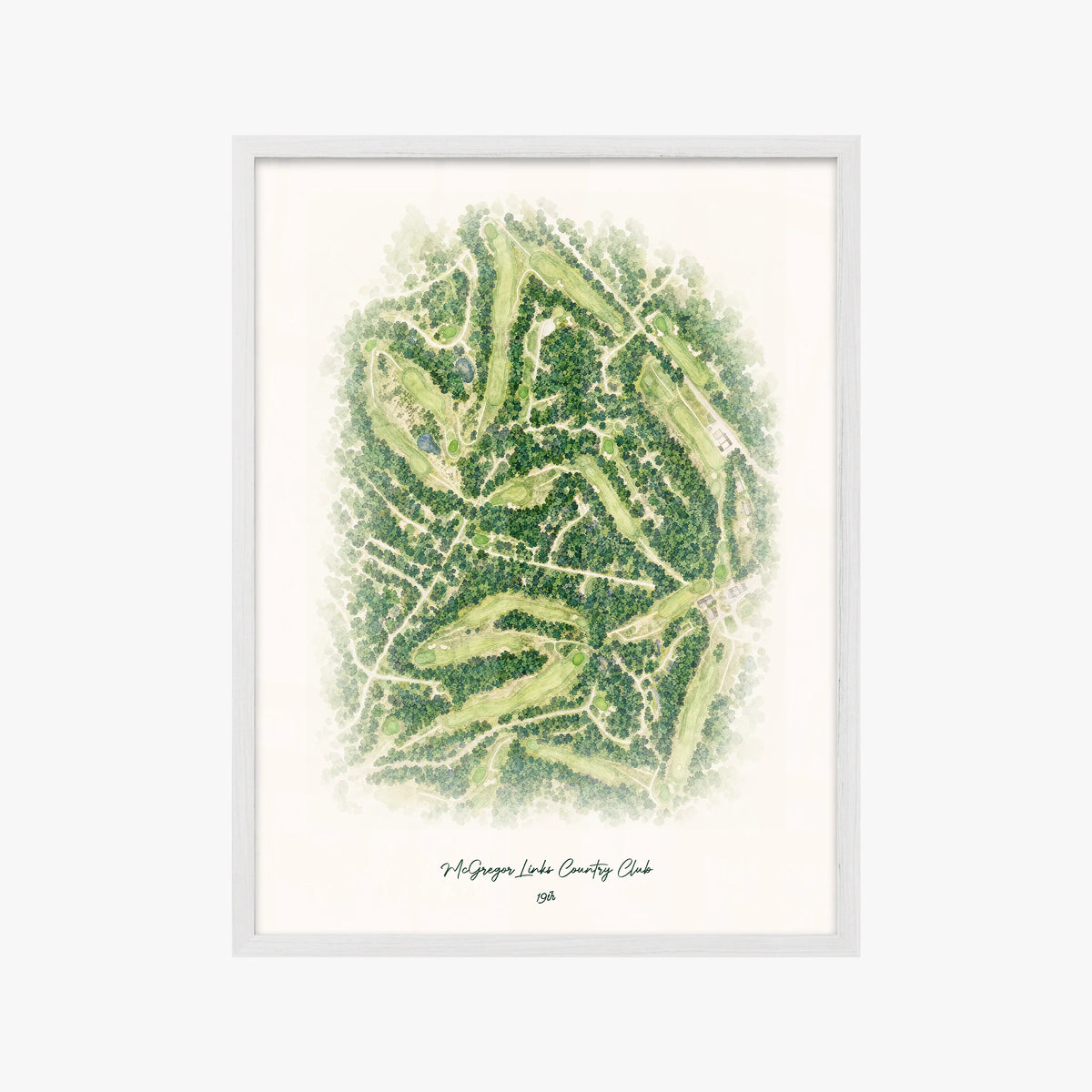 McGregor Links Country Club white frame