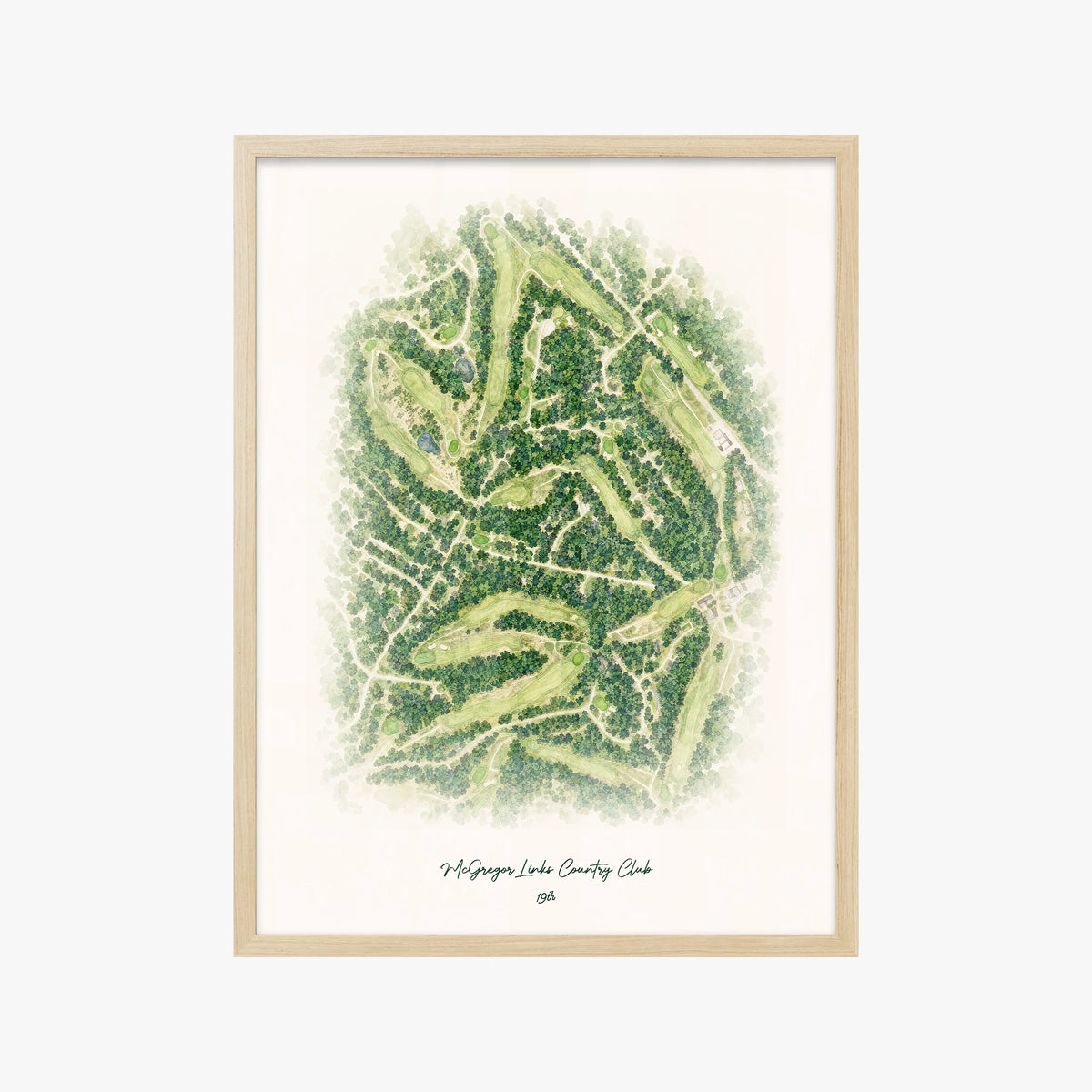 McGregor Links Country Club wood frame
