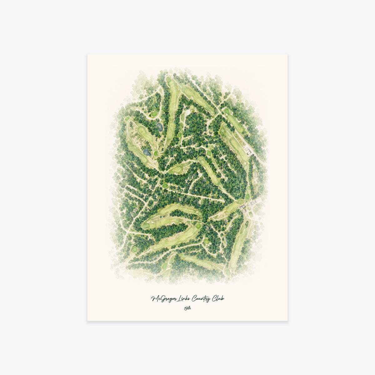 McGregor Links Country Club printed artwork