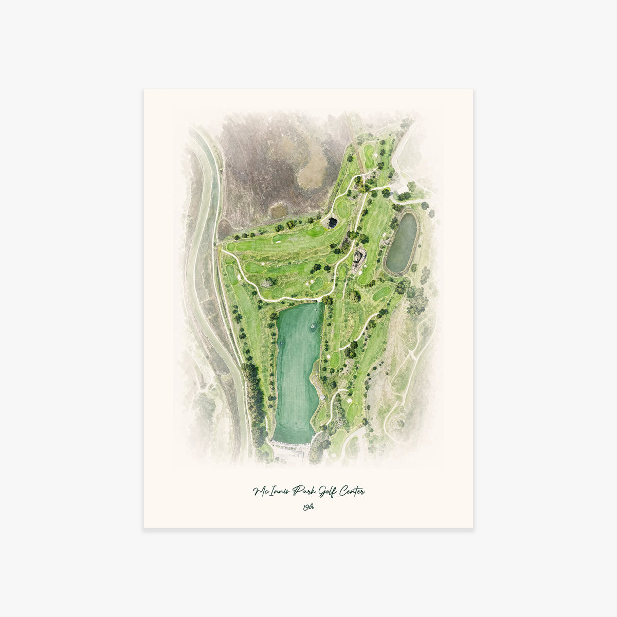 McInnis Park Golf Center printed artwork
