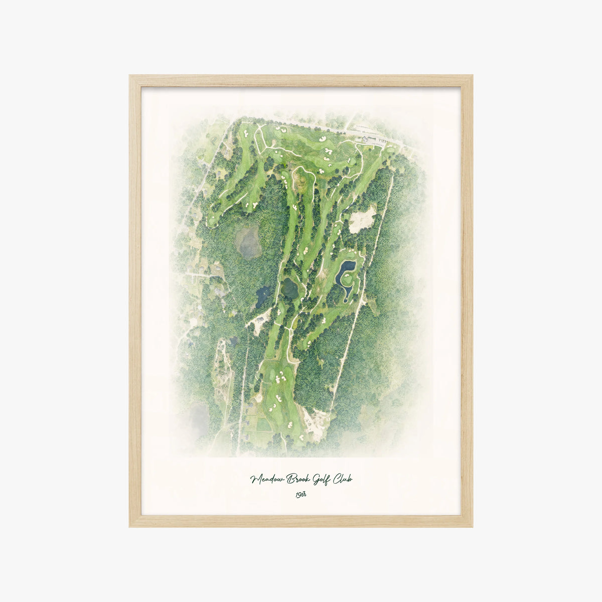 Meadow Brook Golf Club wood frame