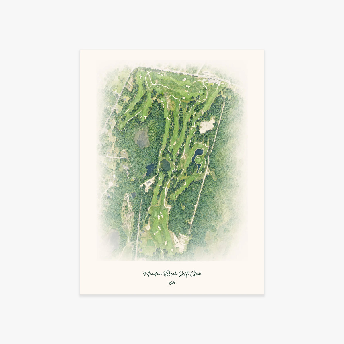Meadow Brook Golf Club printed artwork