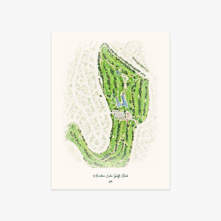 Meadow Lake Golf Club printed artwork