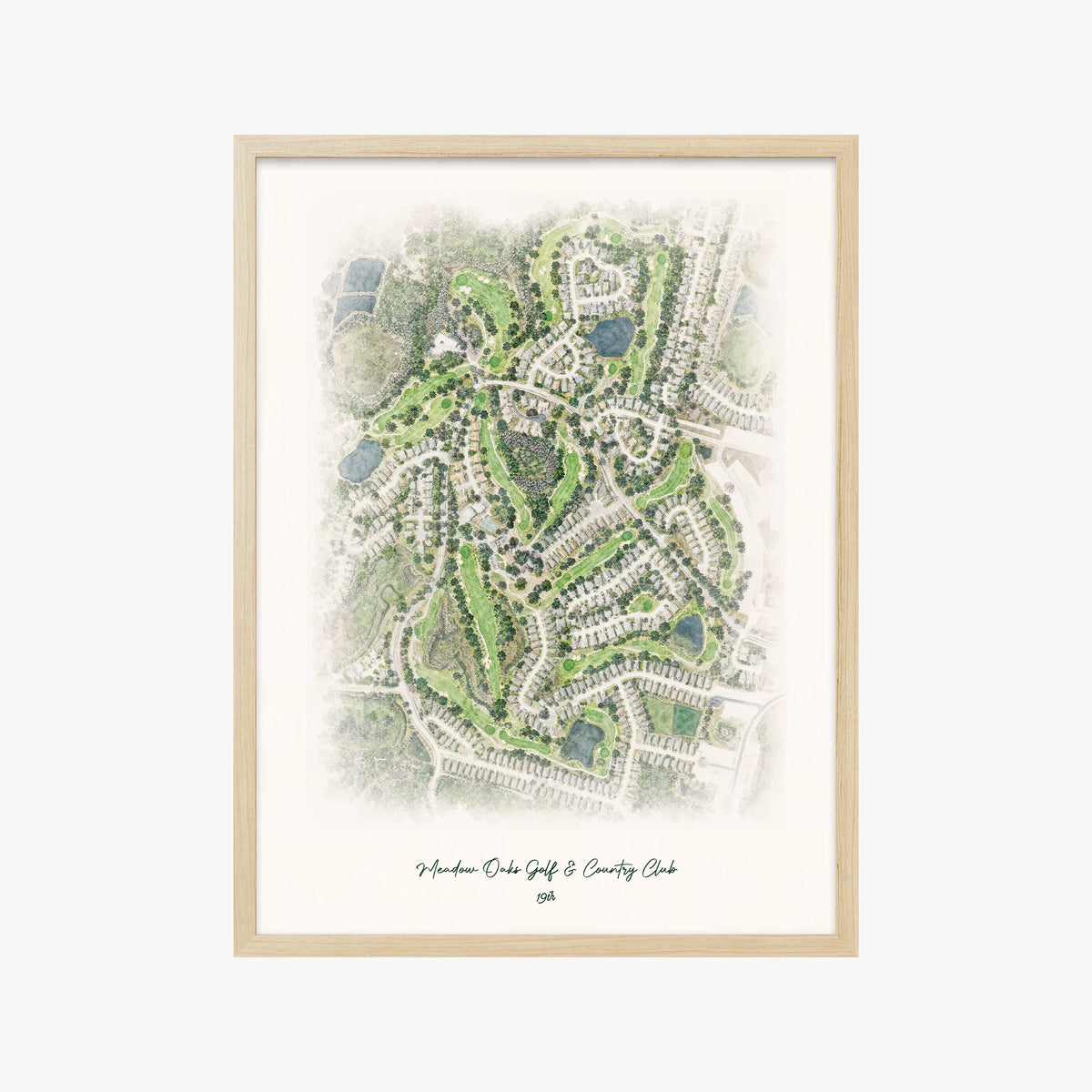 Meadow Oaks Golf & Country Club wood frame