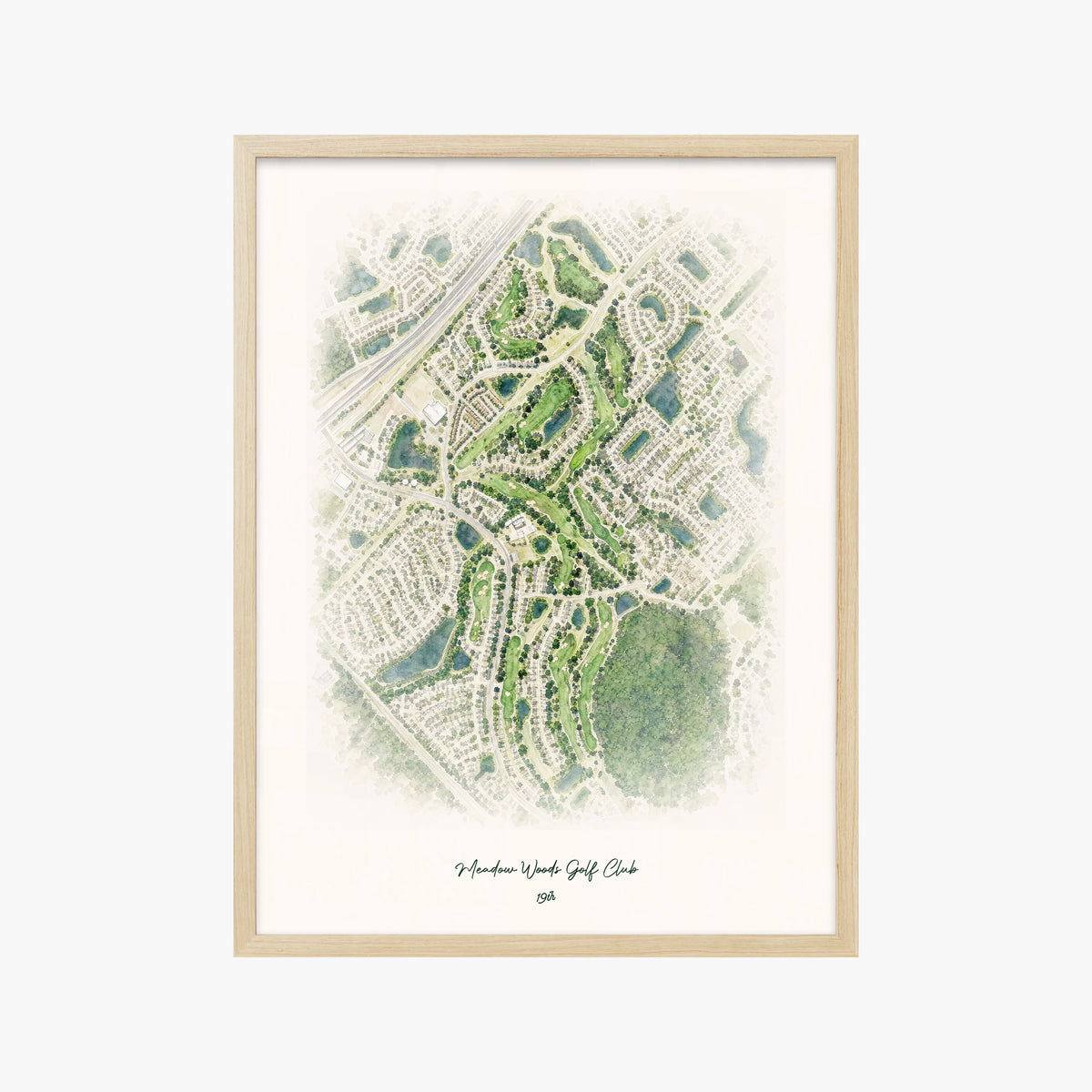 Meadow Woods Golf Club wood frame