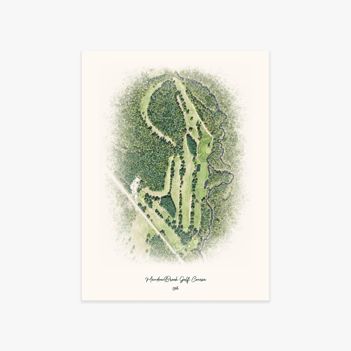MeadowBrook Golf Course printed artwork