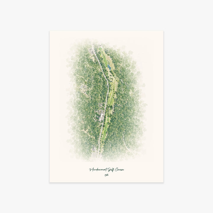 Meadowmont Golf Course printed artwork
