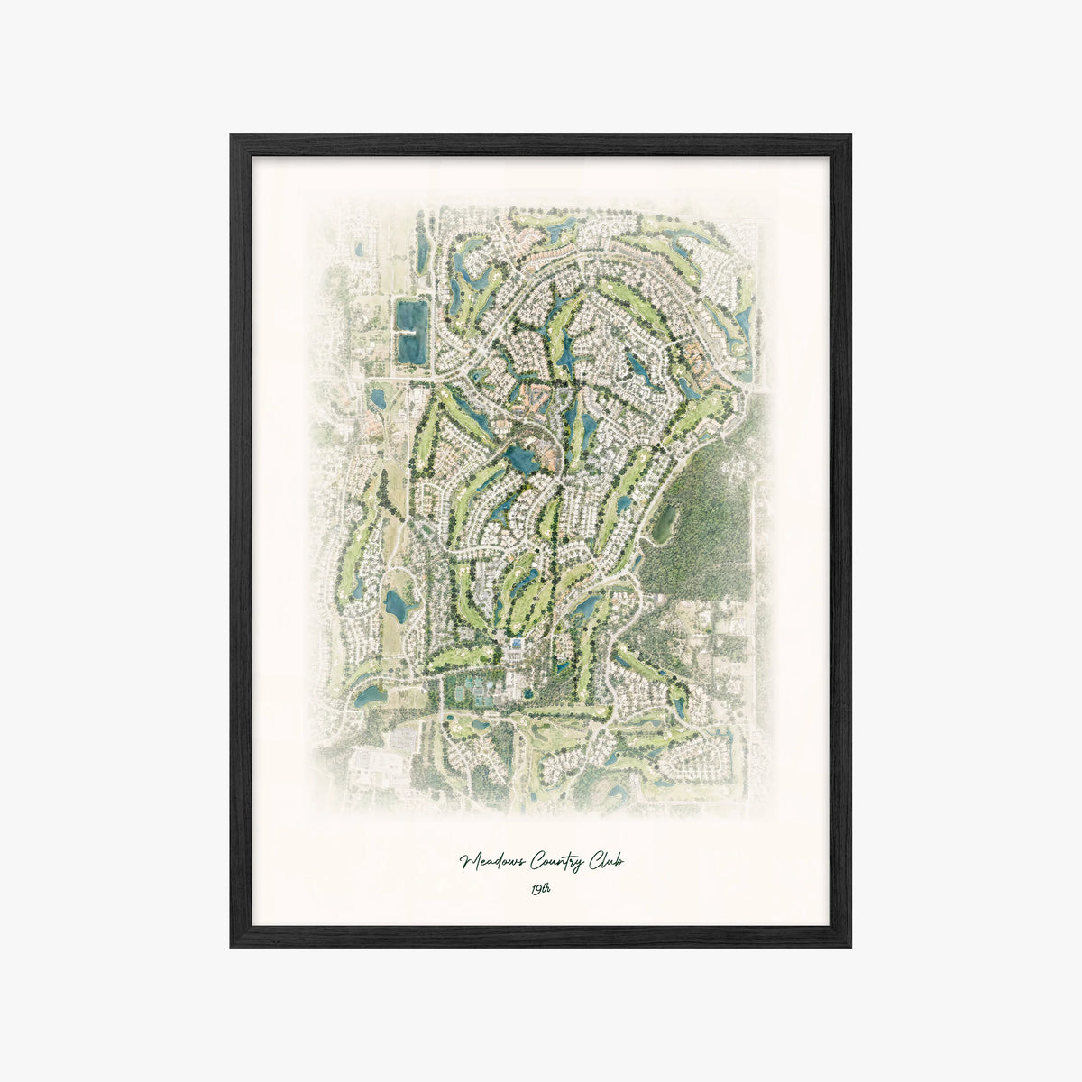 Meadows Country Club black frame