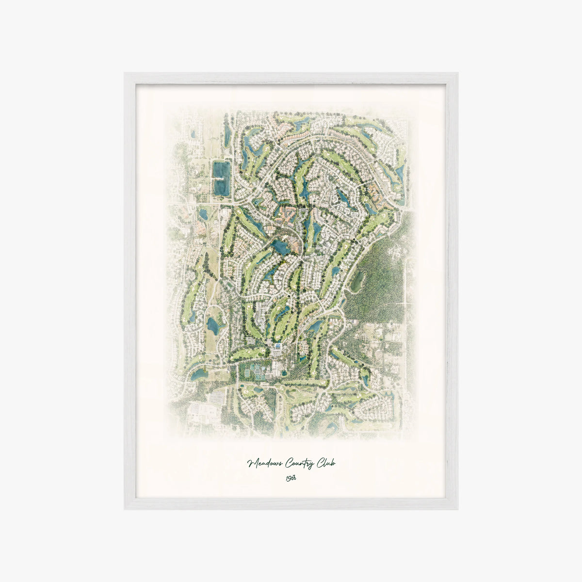 Meadows Country Club white frame
